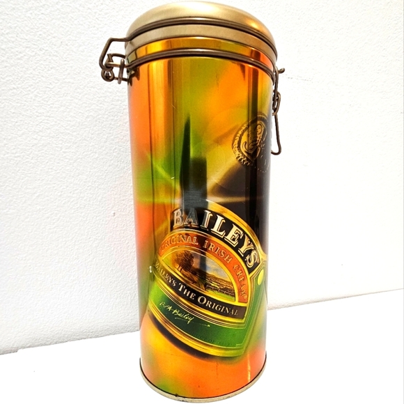Vintage Baileys Original Irish Cream Metal Tin Canister - Picture 3 of 13